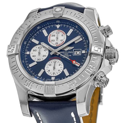 breitling super avenger blue dial red hands|A1337111/C871.